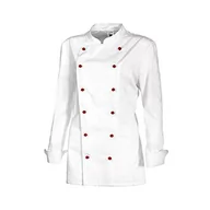 Kurtki damskie - BP 1542-400-21-48, damska kurtka szefa kuchni, długi rękaw z mankietami 215,00 g/m², mieszanka tkaniny, biała, 22 - miniaturka - grafika 1