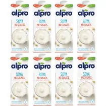 Alpro Napój Sojowy Bez Cukru Zgrzewka 8 x 1 l - Napoje roślinne - miniaturka - grafika 1