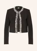 Marynarki i żakiety damskie - Riani Żakiet Pudełkowy Z Cekinami schwarz - miniaturka - grafika 1