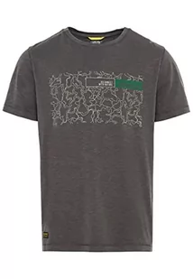 camel active Męski T-shirt, grafitowy szary., S - Koszulki męskie - miniaturka - grafika 1