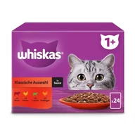 Mokra karma dla kotów - Whiskas Multipack 1+ Klasyczny wybór w sosie 24x85 g - miniaturka - grafika 1