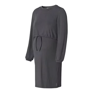 Sukienki ciążowe - ESPRIT Maternity Sukienka damska z długim rękawem, Charcoal Grey - 019, 40 - grafika 1