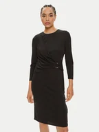 Sukienki - Lauren Ralph Lauren Sukienka codzienna 250898916001 Czarny Slim Fit - miniaturka - grafika 1