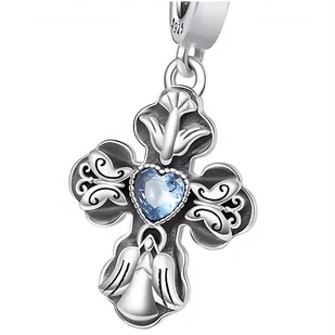 Charms do Pandora - CHARMS KRZYŻ Z SERCEM - Charmsy Charms do Pandora - CHARMS KRZYŻ Z SERCEM - Charmsy - miniaturka - grafika 1