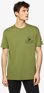 Koszulki męskie - Benetton T-shirt w kolorze khaki - grafika 1