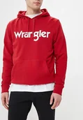 Bluzy męskie - WRANGLER LOGO HOODIE MĘSKA BLUZA Z KAPTUREM SCARLET RED W6590HAUU 112130625 - Wrangler - miniaturka - grafika 1