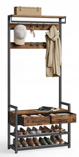 Garderoba szafa z siedziskiem i półkami na buty możliwość rozdzielenia Loft - Szafki na buty - miniaturka - grafika 1