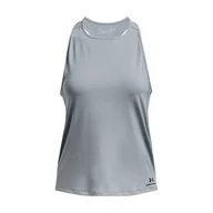 Koszulki i topy damskie - Damska koszulka bez rękawów UNDER ARMOUR RUSH ENERGY TANK 1370064-465 – Szary - miniaturka - grafika 1
