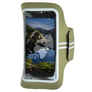 Mil-Tec Opaska na Telefon Lycra Sports Armband Olive - Olive - Etui i futerały do telefonów - miniaturka - grafika 1
