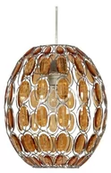 Lampy sufitowe - Candellux SELMA lampa wisząca sufitowa pomarańczowe kryształki 31-02860 - miniaturka - grafika 1