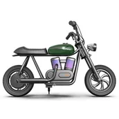 Motocykle - Motocykl elektryczny dla dzieci HYPER GOGO Pioneer 12 Plus, 21,9 V 5,2 Ah 160 W, opony 12'x3', 12 km - zielony - miniaturka - grafika 1