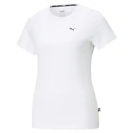 Koszulki i topy damskie - Puma Koszulka Damska T-Shirt Ess Small Logo Tee White 586776 52 M - miniaturka - grafika 1