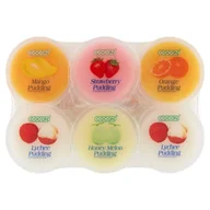 Desery mleczne - Cocon Pudding owocowy z Nata de Coco, różne smaki - 6 x 80g - miniaturka - grafika 1