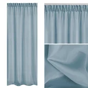 Zasłony - Błękitna Zasłona Gotowa Do Salonu Na Taśmie 140x270 VIVA - miniaturka - grafika 1