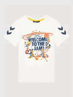 Koszulki dla chłopców - Hummel T-Shirt SPACE JAM Tres 215864 Biały Regular Fit - grafika 1