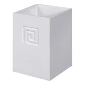 Kubki na szczoteczki do zębów - Kubek Meander biały - miniaturka - grafika 1