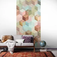 Fototapety - Fototapeta kostki panelowe wielokolorowym - 100 x 250 cm - SANDERS & SANDERS - miniaturka - grafika 1