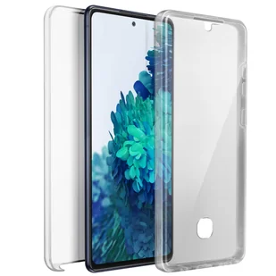 Etui 360° do Samsunga Galaxy S20 FE Elastyczny przód i sztywny tył — przezroczyste - Etui i futerały do telefonów - miniaturka - grafika 1