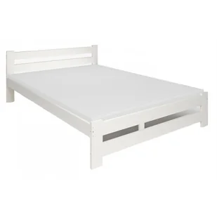 Białe drewniane łóżko z materacem 120x200 P2-S01 - Łóżka Białe drewniane łóżko z materacem 120x200 P2-S01 - Łóżka - miniaturka - grafika 1