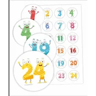 Szkolne artykuły papiernicze - LearnHow Naklejki do szafki - Cyfry 01 24 szt. - LearnHow - miniaturka - grafika 1