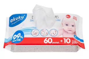 Akuku chusteczki nawilżane 99% wody 70 szt. - Chusteczki nawilżane - miniaturka - grafika 2