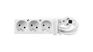 Listwy zasilające - jonex Przedłużacz 3-gniazda z/u 16A 5m OMY 3x1,5 biały PS-370 PS-370 5,0m/3x1,5 - miniaturka - grafika 1