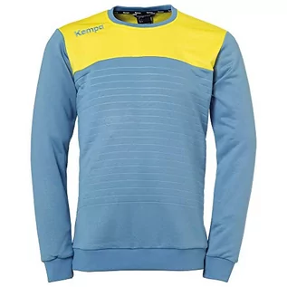 Koszulki męskie - Kempa Męska Emotion 2.0 Training Top odzież wierzchnia niebieski Dove niebieski/limonkowy żółty 4XL - grafika 1