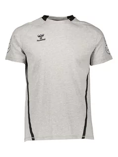 Koszulki męskie - Hummel Koszulka "Cima" w kolorze szarym - grafika 1