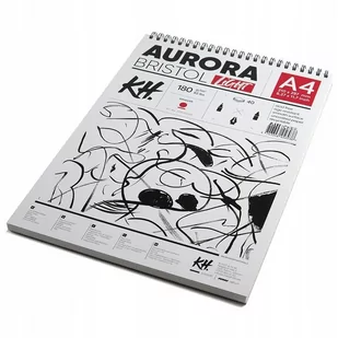 Blok AURORA Bristol Light 180g/m2 A4 na spirali - Podobrazia, bloki, papiery - miniaturka - grafika 1