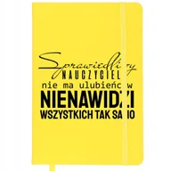Notesy i bloczki - NOTES Z GUMKĄ Żółty 96 Stron Dla Nauczyciela SPRAWIEDLIWY NAUCZYCIEL Wzory - miniaturka - grafika 1