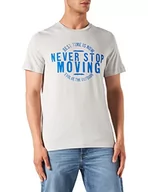 Koszulki męskie - camel active T-shirt męski 409745/7T58, Cloudy Grey, M - miniaturka - grafika 1