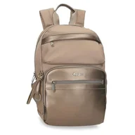Torby na laptopy - Pepe Jeans Ruby Plecak na Laptopa 13,3 cala Beżowy 25 x 37 x 10 cm Poliester i PU 9,25 l by Joumma Bags, beż, Talla única, plecak na laptopa - miniaturka - grafika 1