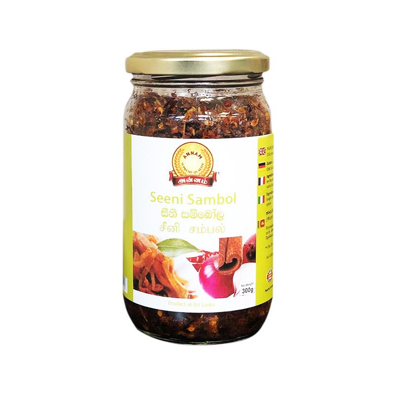 Sambol cebulowy Annam Seeni Sambol 350g - słodko-pikantny lankijski