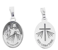 Wisiorki - Srebrny medalik Ag 925 Jezus Miłosierny MDC034R - miniaturka - grafika 1
