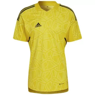 ND05_K14055-XL HF0138 Koszulka męska adidas Condivo 22 Goalkeeper Jersey Short Sleeve żółta HF0138 r.XL - Koszulki męskie - miniaturka - grafika 1