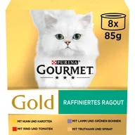 Mokra karma dla kotów - GOURMET Gold Wyrafinowane ragoût mieszanka 8 x 85 g - miniaturka - grafika 1