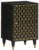 Szafki łazienkowe - Czarna stojąca szafka łazienkowa w stylu retro R2-E75 - miniaturka - grafika 1