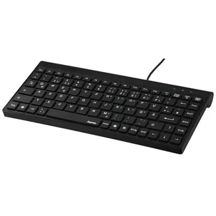 HAMA Mini SlimLine SL720 US czarna - Klawiatury - miniaturka - grafika 1
