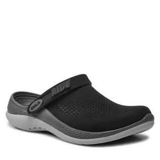 Klapki i japonki damskie - Crocs Klapki Literide 360 Clog 206708 Black/Slate Grey - grafika 1