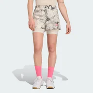 Spodnie sportowe damskie - Szorty Own The Run Spray Dye 2-In-1 - miniaturka - grafika 1