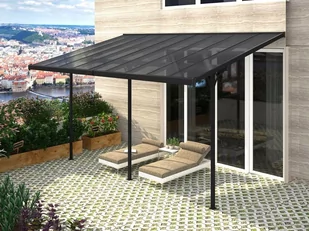 Rojaplast pergola ogrodowa BRUCE J 618×305 cm szara - Kratki i pergole - miniaturka - grafika 1