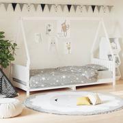 Łóżeczka i kojce - Rama łóżka dla dzieci, biała, 80x200 cm, drewno sosnowe Lumarko! - miniaturka - grafika 1