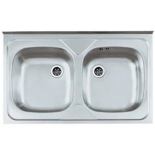 Genesis Primal 40 zlewozmywak 80x50 cm stal satyna 1124506 - Zlewozmywaki - miniaturka - grafika 1
