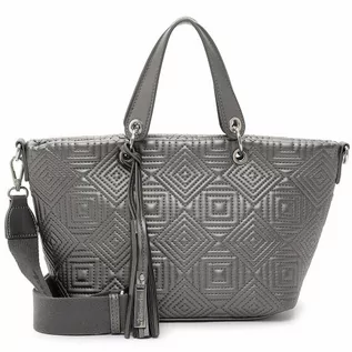 Torebki damskie - Tamaris Merle Shopper Bag 34 cm darksilver - grafika 1