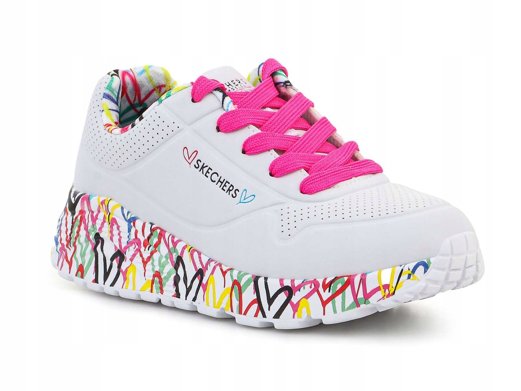 Buty sportowe Sneakersy dziewczęce, Skechers Uno Lite