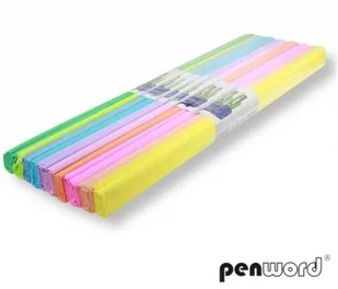 Penword Bibuła marszczona pastel mix 50x200cm (10szt) - Szkolne artykuły papiernicze - miniaturka - grafika 1