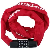 Zabezpieczenia do roweru - DUNLOP Zapięcie rowerowe łańcuch na szyfr dł. 35cm Dunlop - miniaturka - grafika 1