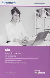Streamsoft PCBIZNES ALA Księga podatkowa dla firm bez VAT - Programy finansowe i kadrowe - miniaturka - grafika 1