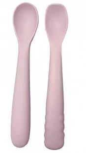 B-Łyżeczki silikonowe 2 szt. Pink B572010 - Sztućce dla dzieci - miniaturka - grafika 1