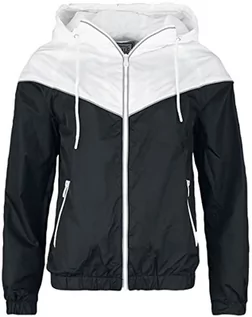 Kurtki damskie - Lonsdale Damska kurtka przeciwwiatrowa Skerray, Czarny/biały, XL - grafika 1